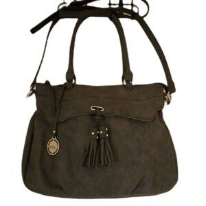 Nicole Miller Bag Crossbody Satchel Shoulder Handbag Tote Black WOMEN'S WOMAN'S